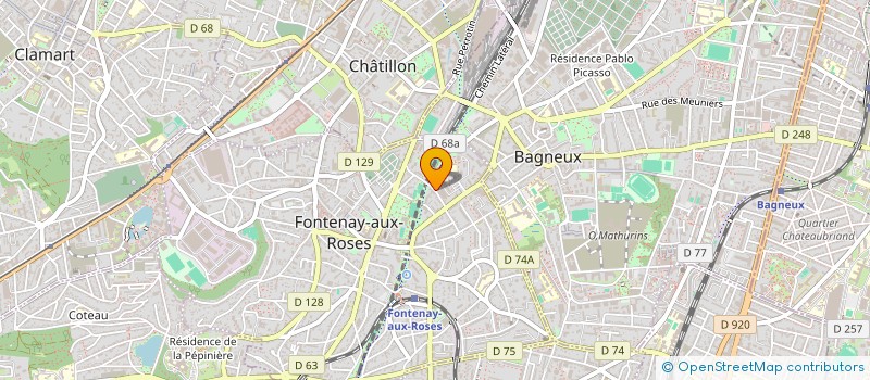 localisation de l'entreprise ELECTROBAT PLUS  FONTENAY-AUX-ROSES