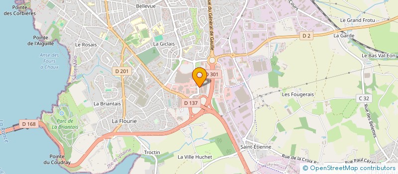 localisation de l'entreprise ELECTRODIS  SAINT-MALO