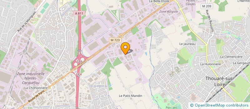 localisation de l'entreprise ELECTRODIS-REGELEC à SAINTE-LUCE-SUR-LOIRE