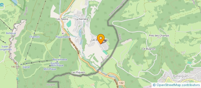 localisation de l'entreprise ELECTRODOUBS  HOUTAUD