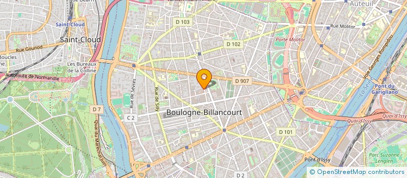 localisation de l'entreprise ELECTRODURABLE  BOULOGNE-BILLANCOURT