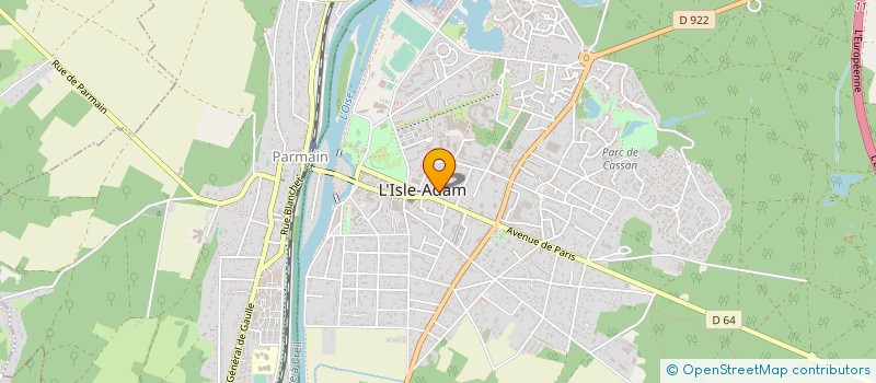 localisation de l'entreprise ELECTROFIBRES à ISLE ADAM