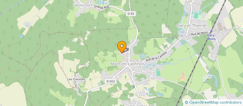 localisation de l'entreprise ELECTROFORCE  MONS-EN-LAONNOIS