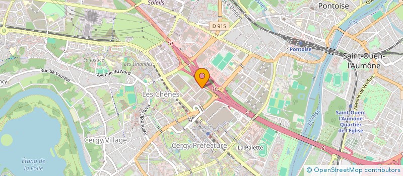 localisation de l'entreprise ELECTROFRANCE  CERGY