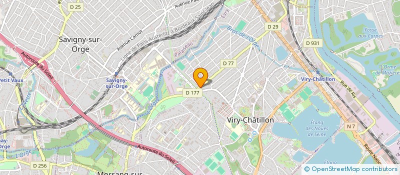 localisation de l'entreprise ELECTROFROID à VIRY-CHATILLON
