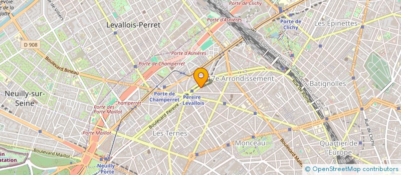 localisation de l'entreprise ELECTROGELOZ à LEVALLOIS PERRET