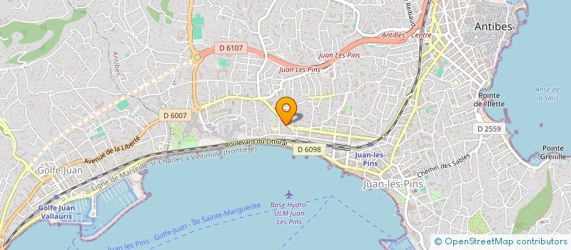 localisation de l'entreprise ELECTROGERSET à ANTIBES