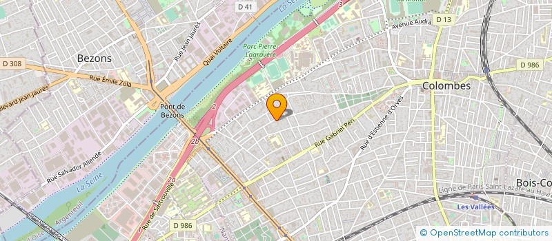 localisation de l'entreprise ELECTROHMS  COLOMBES