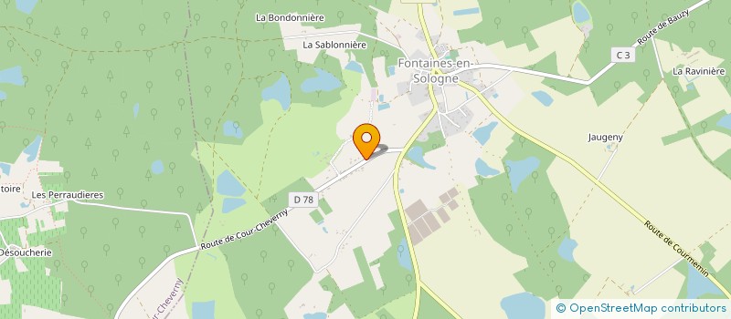 localisation de l'entreprise ELECTROLAB EVENTS  FONTAINES-EN-SOLOGNE