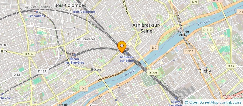 localisation de l'entreprise ELECTROLUXE  ASNIERES-SUR-SEINE