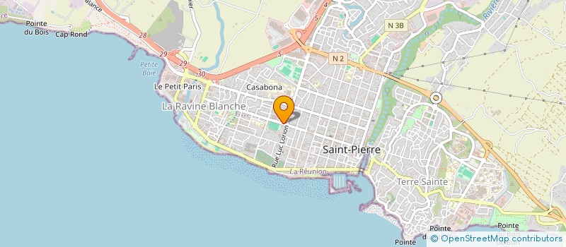 localisation de l'entreprise ELECTROM à SAINT-PIERRE