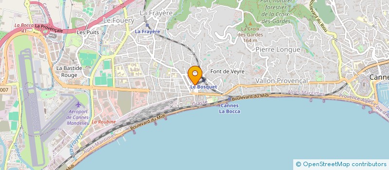 localisation de l'entreprise ELECTROMAGE à CANNES