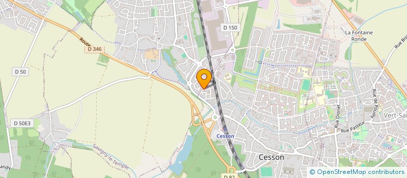 localisation de l'entreprise ELECTROMECANIQUE ORGANISATION SERVICES  CESSON