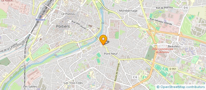 localisation de l'entreprise ELECTROMEDIA  POITIERS