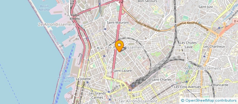 localisation de l'entreprise ELECTROMEDIA à MARSEILLE