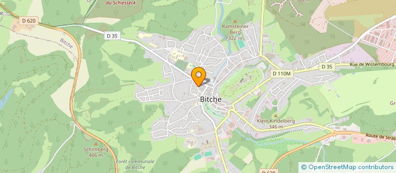 localisation de l'entreprise ELECTROMENAG CHAUFFAGE MOTOCULT COLLING à BITCHE