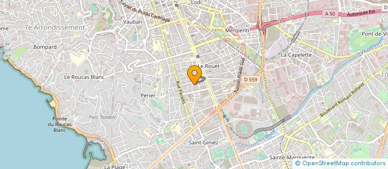 localisation de l'entreprise ELECTROMENAGER DU MIDI  MARSEILLE