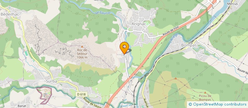 localisation de l'entreprise ELECTROMENAGER ECO à ARIGNAC
