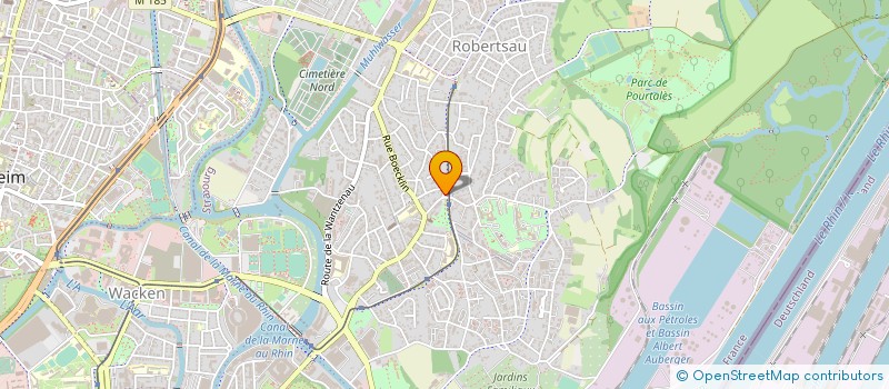 localisation de l'entreprise ELECTROMENAGER SANDRIN à STRASBOURG