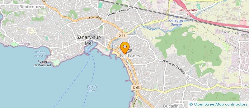 localisation de l'entreprise ELECTROMENAGER SERVICE à SIX-FOURS-LES-PLAGES