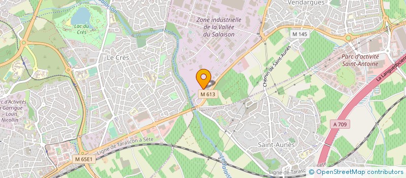 localisation de l'entreprise ELECTROMOTORS à VENDARGUES