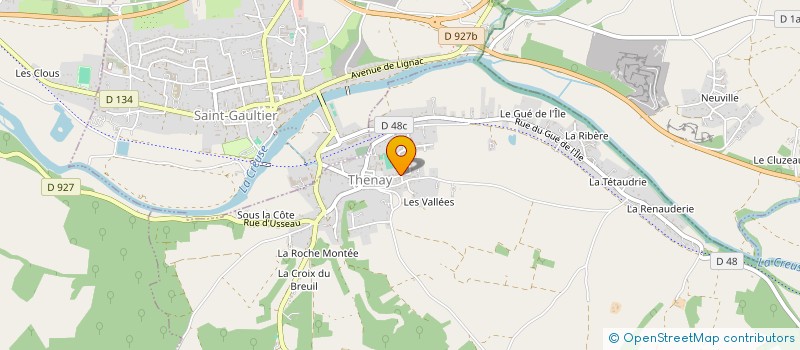 localisation de l'entreprise ELECTRON 36 à THENAY