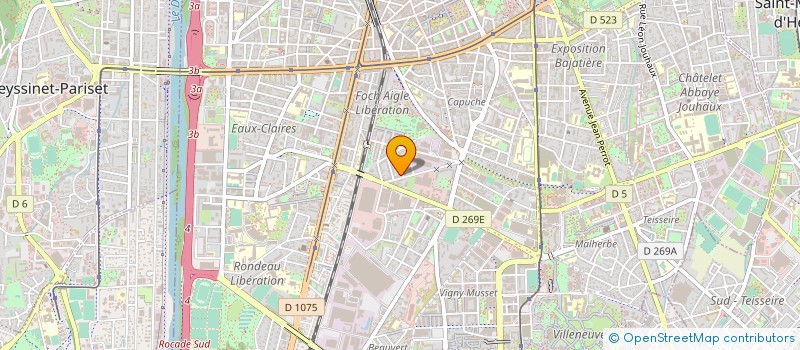 localisation de l'entreprise ELECTRON à GRENOBLE