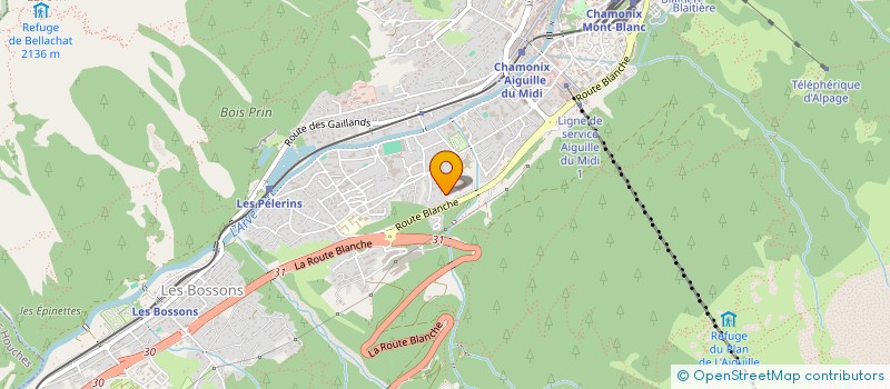 localisation de l'entreprise ELECTRON  CHAMONIX-MONT-BLANC