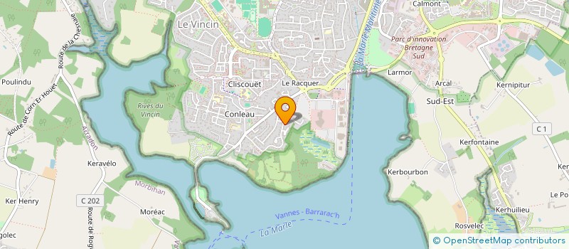 localisation de l'entreprise ELECTRON H à VANNES