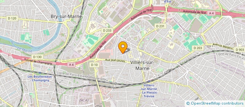 localisation de l'entreprise ELECTRON LIBRE à VILLIERS-SUR-MARNE