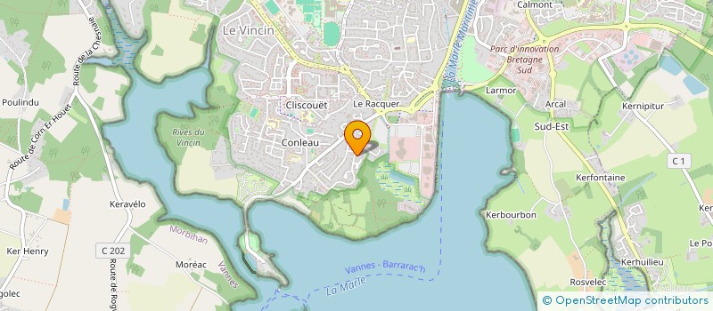localisation de l'entreprise ELECTRON LIBRE à VANNES