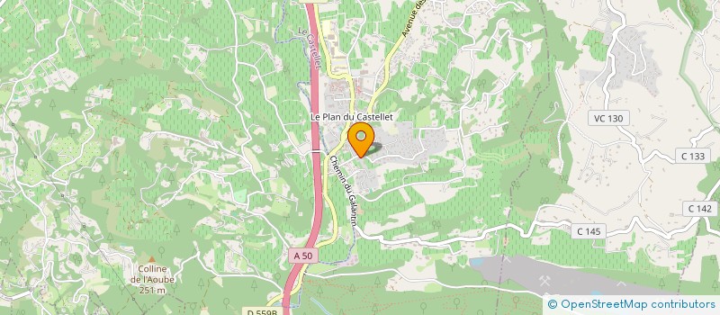 localisation de l'entreprise ELECTRON LIBRE  LE CASTELLET