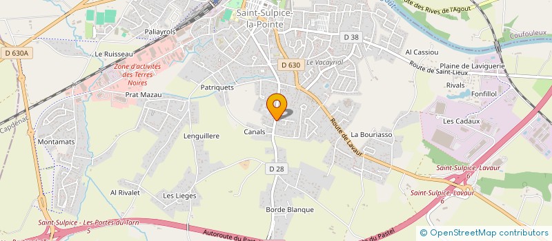 localisation de l'entreprise ELECTRON LIBRE  SAINT-SULPICE-LA-POINTE