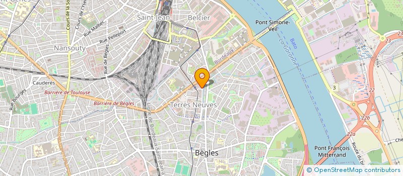 localisation de l'entreprise ELECTRON LIBRE DESIGN BORDEAUX à BEGLES