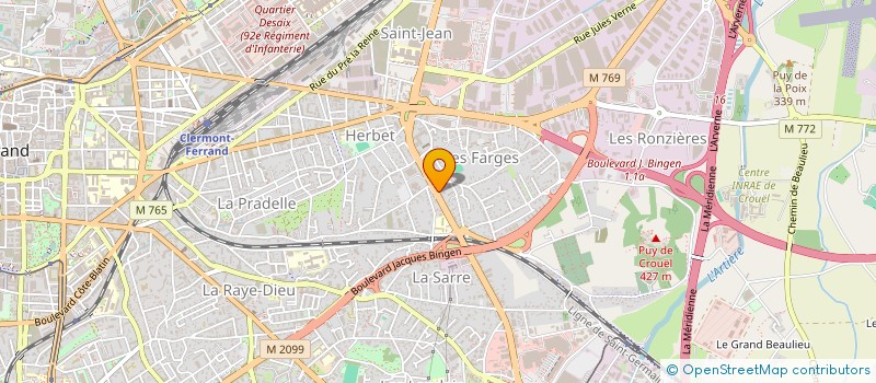 localisation de l'entreprise ELECTRON-SHOP  CLERMONT-FERRAND