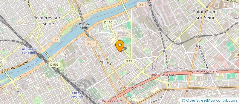localisation de l'entreprise ELECTRON SYSTEMS à CLICHY