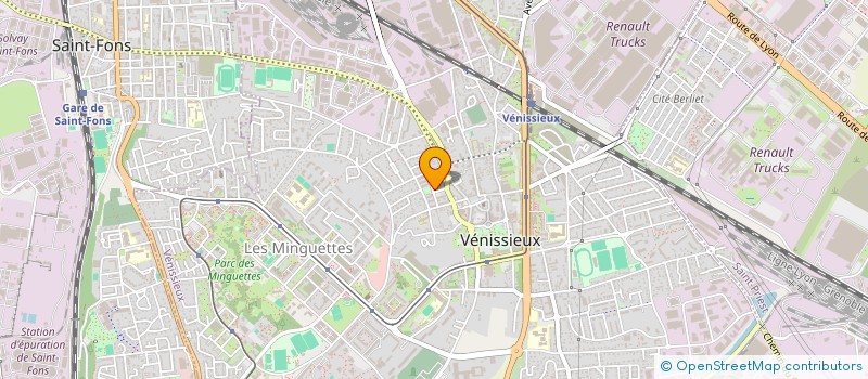 localisation de l'entreprise ELECTRON TRAVAUX  VENISSIEUX