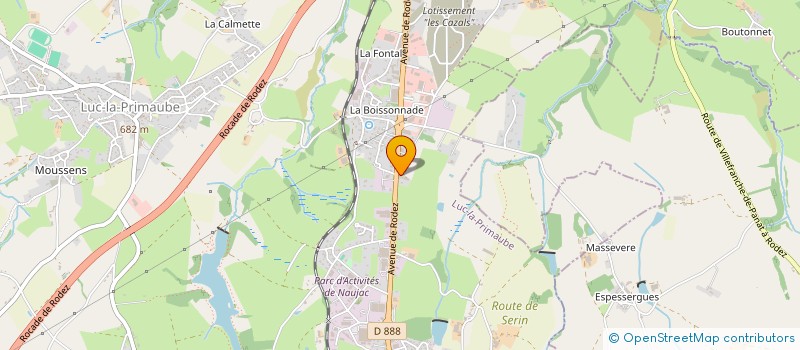 localisation de l'entreprise ELECTRONIC DIFFUSION à LUC-LA-PRIMAUBE