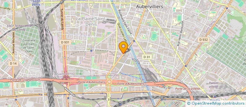 localisation de l'entreprise ELECTRONIC FACTORY  AUBERVILLIERS
