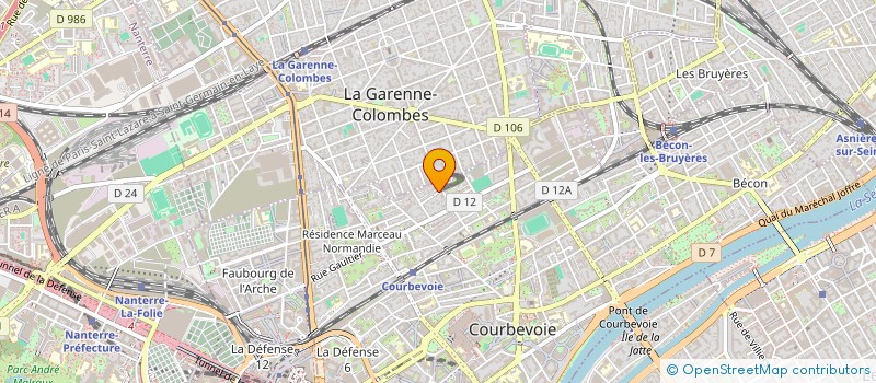localisation de l'entreprise ELECTRONIC-FEELING à COURBEVOIE