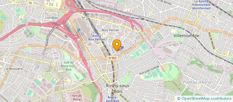 localisation de l'entreprise ELECTRONIC MICHEL ROUSSEAU à ROSNY-SOUS-BOIS