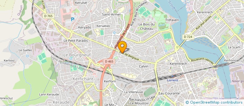 localisation de l'entreprise ELECTRONIC OCEAN à LORIENT