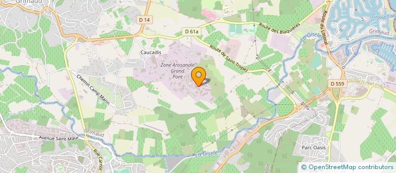 localisation de l'entreprise ELECTRONIC SERVICES à GRIMAUD
