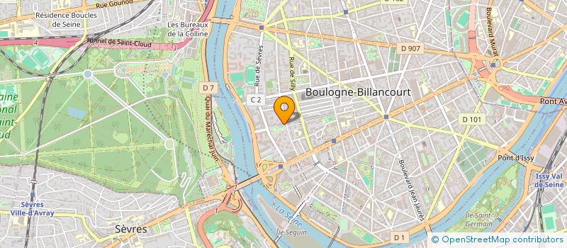 localisation de l'entreprise ELECTRONICA ACOUSTICA PRODUCTION à BOULOGNE-BILLANCOURT