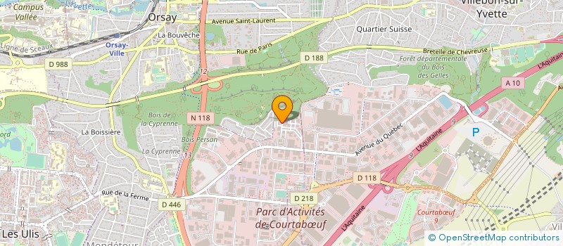 localisation de l'entreprise ELECTRONICS & NETWORKS SERVICES à LES ULIS