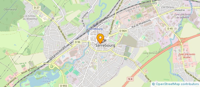 localisation de l'entreprise ELECTRONIQUE ASSISTANCE à SARREBOURG