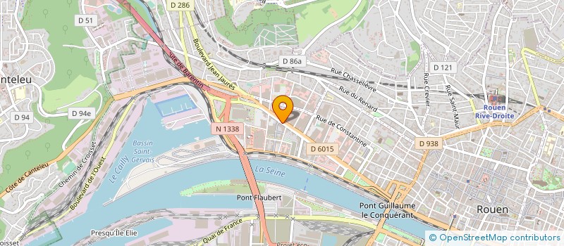 localisation de l'entreprise ELECTRONIQUE ASSISTANCE NORMANDIE à ROUEN