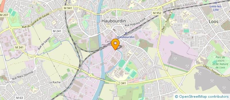 localisation de l'entreprise ELECTRONIQUE-AUTOMOBILE.COM à HAUBOURDIN