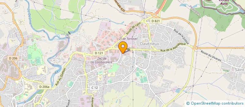 localisation de l'entreprise ELECTRONIQUE CAR  DAVEZIEUX