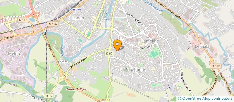 localisation de l'entreprise ELECTRONIQUE CONCEPT  LACROUZETTE